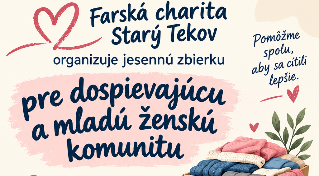 Farská charita pomáha mladým ženám – 12. – 14. október 2026